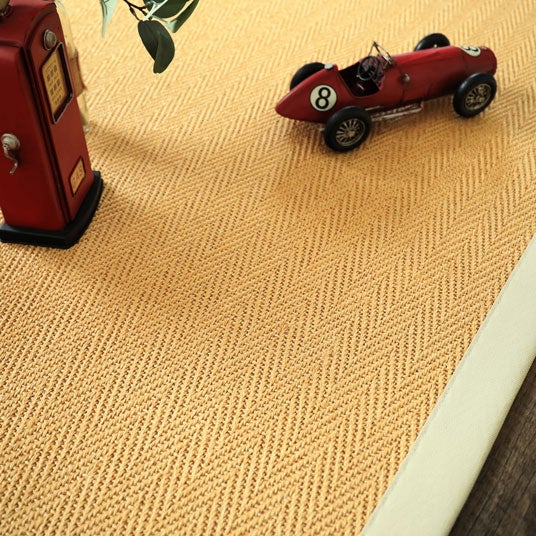 Tapis en sisal naturel - Veracruz chevron - Miel et écru - 80 x 150 cm - 5