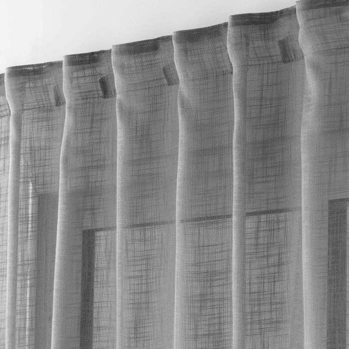 Douceur d'Intérieur, Haltona - Tenda con passanti nascosti, 140 x 240 cm, effetto lino intrecciato - 2