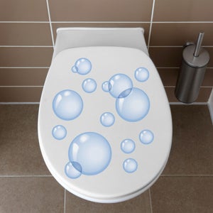 Sticker WC Motif Coquelicot 329 - Art Déco Stickers - Neuf Sous Blister - Déco Salle De Bain