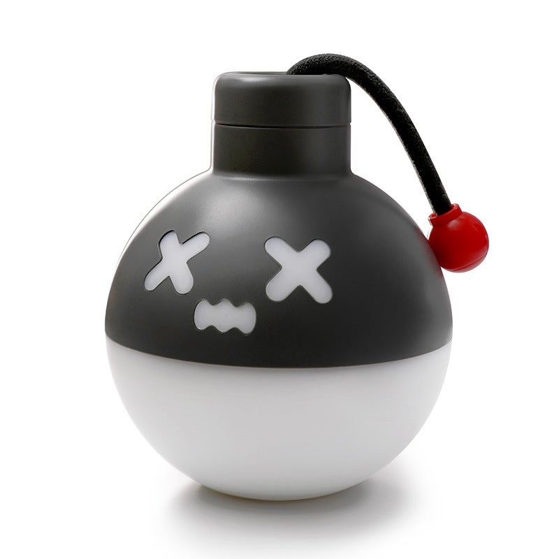 Kreatywna kolorowa lampka nocna, lampa stołowa, ciągłe ściemnianie, wisząca lampka nocna, dekoracja na Halloween, idealna do pokoju dziecięcego, szara