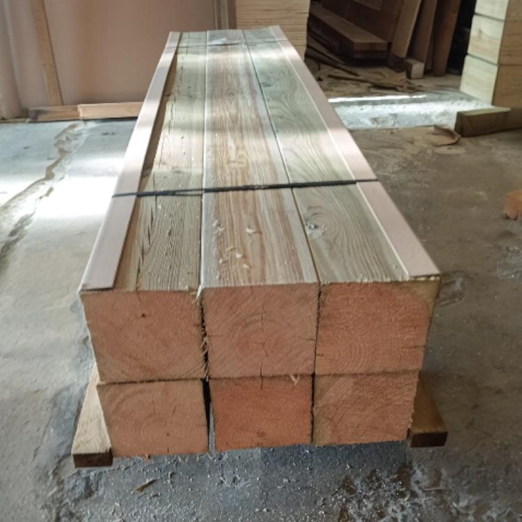 Pack de 6 poteaux (poutre) en bois de pin traité 12x12x200 cm - 5