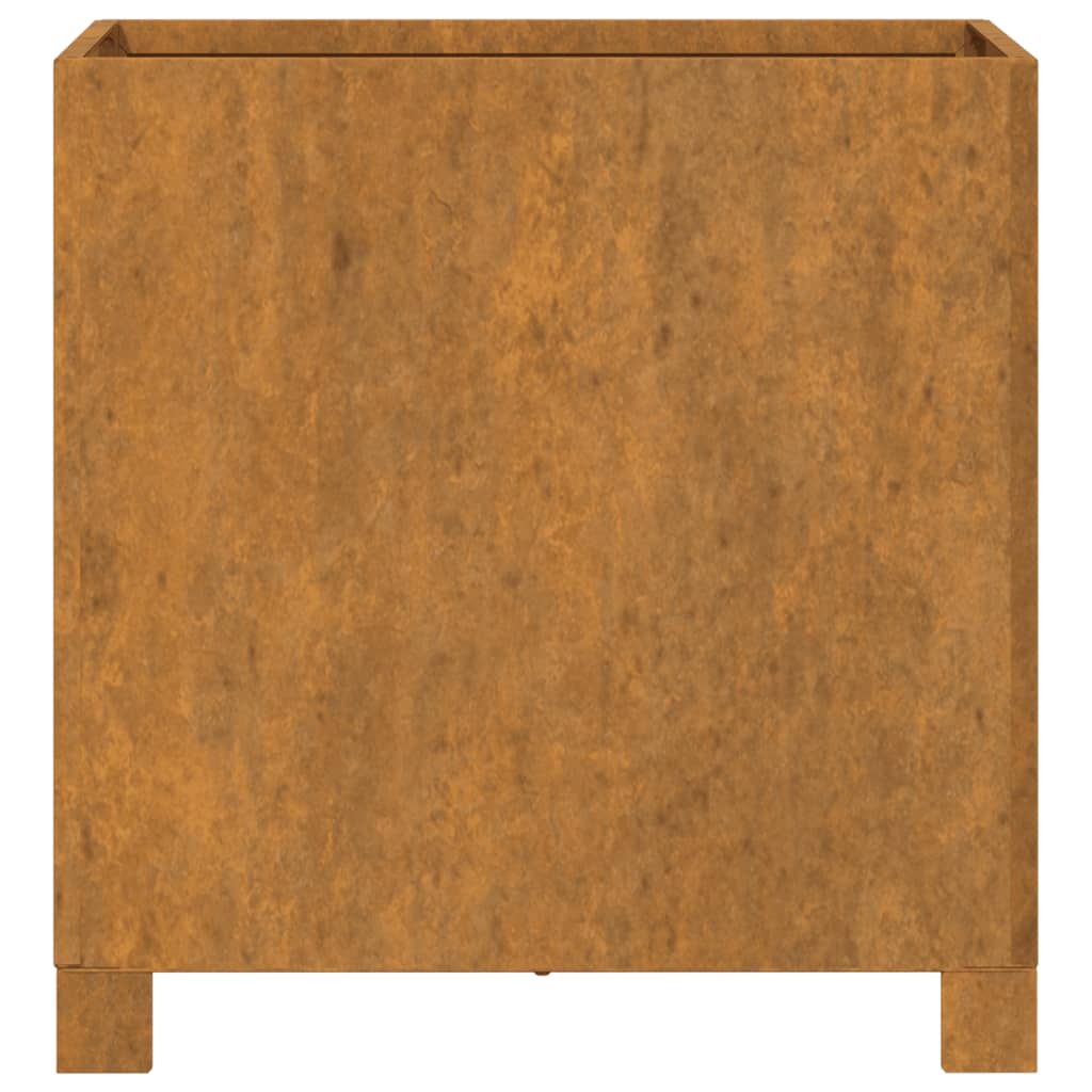 Jardinière - Bac à fleurs - Pot de fleurs avec pieds Rouillé 42x40x43 cm acier corten Couleur évolue n425l - 5