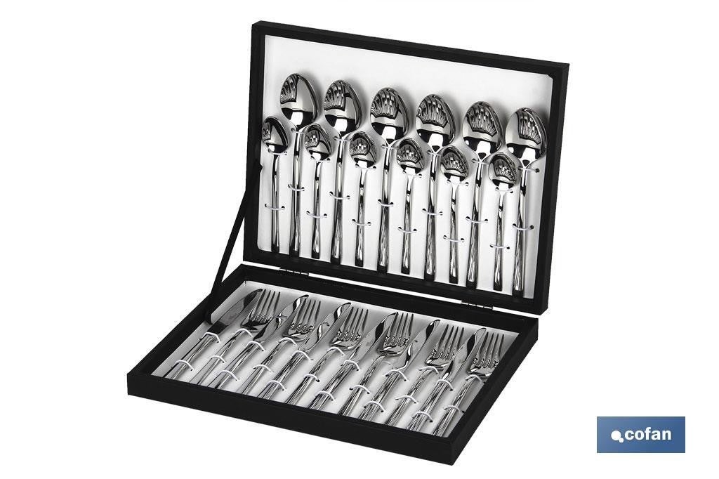Cofan Cuberteria Inox Modelo Bari 24 Pcs C-18/10 2,5Mm , Leroy Merlin