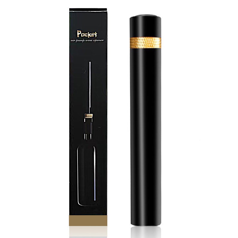 Korkociąg Przenośny Kieszonkowy Pompka Powietrzna Otwieracz do Wina Złoty