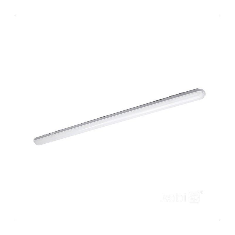 Lampa do garażu piwnicy LED NEGRO 36W 4000K 4320lm tworzywo sztuczne szaro-biała wym:4,5x120x7cm IP65 Kobi