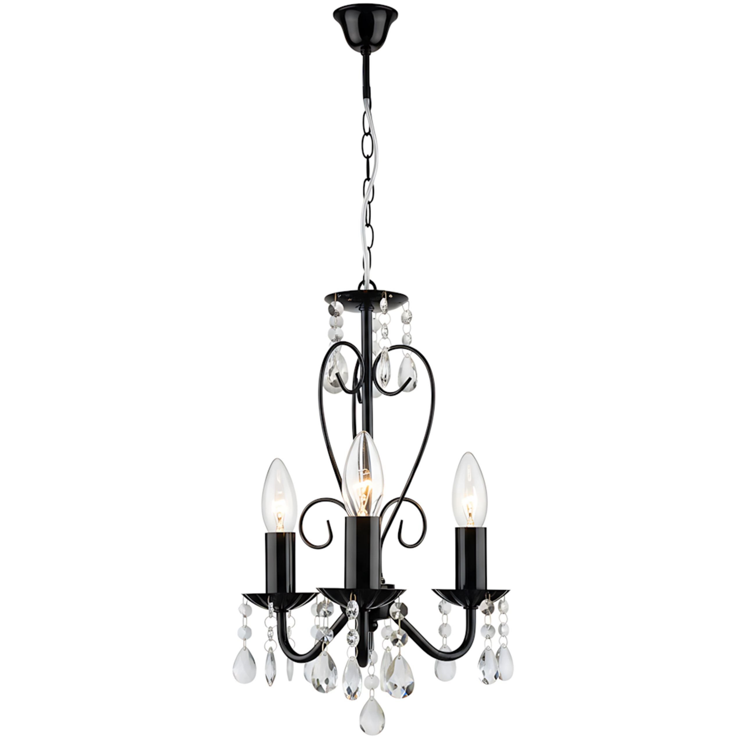 Lampa Sufitowa Wisząca Toolight Ebt013-3Cp Czarny