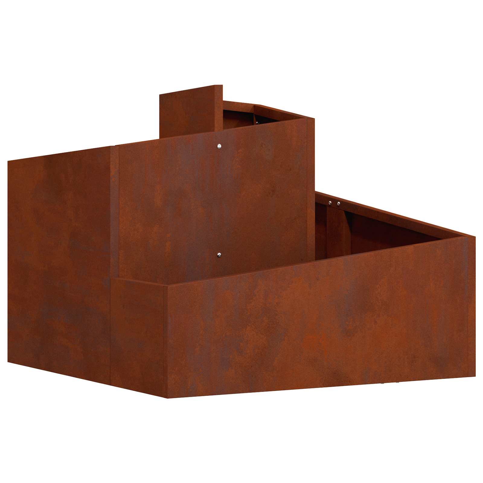 House&Style Vaso Vulcano Tondo 16 Cm – Marrone – Resistente Per Interni/Esterni – 1,5 Litri - 2