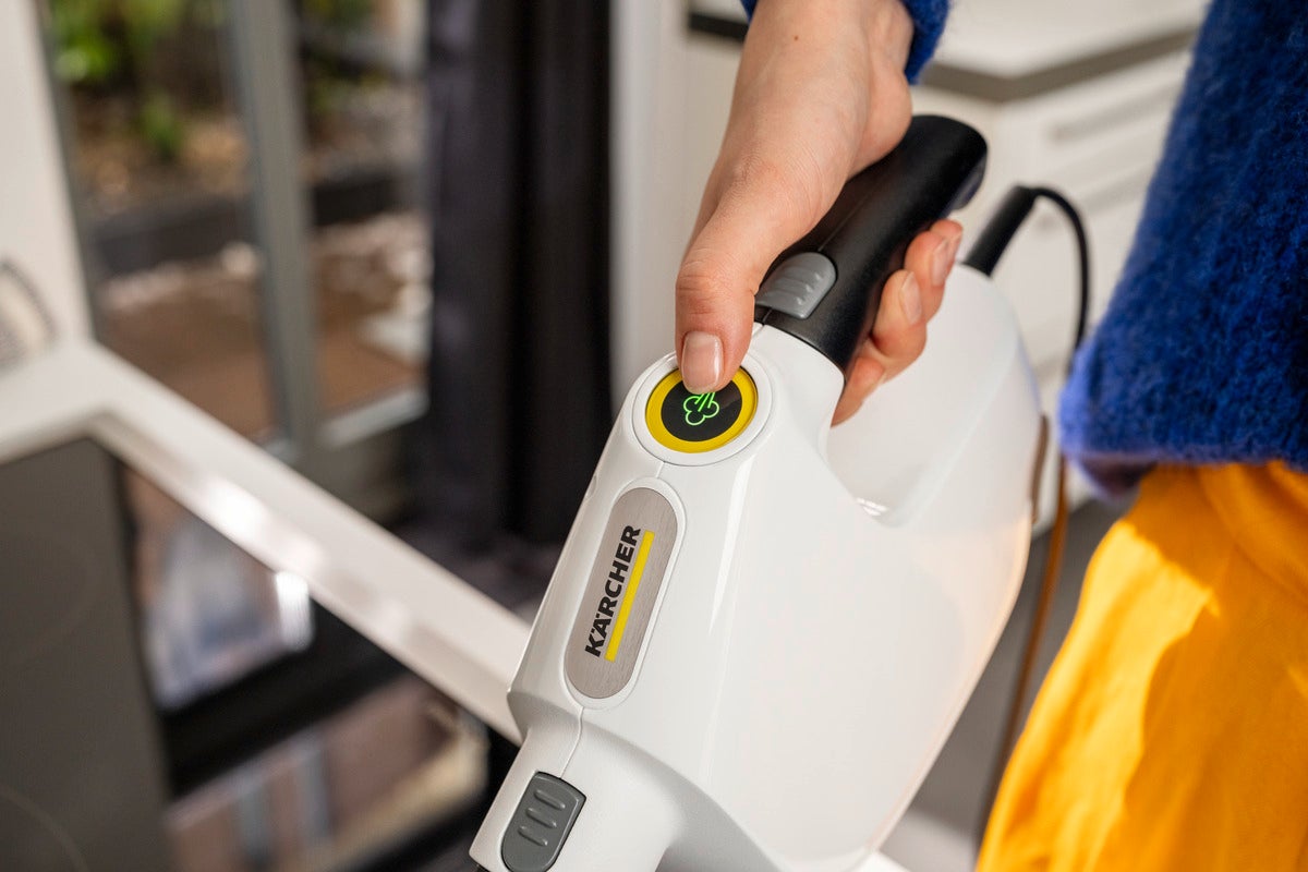Balai vapeur Multifonctions Karcher SC1 Multi & Up Textile Edition - nettoyeur vapeur - défroisseur à main - 1300 W - autonomie illimitée - 5