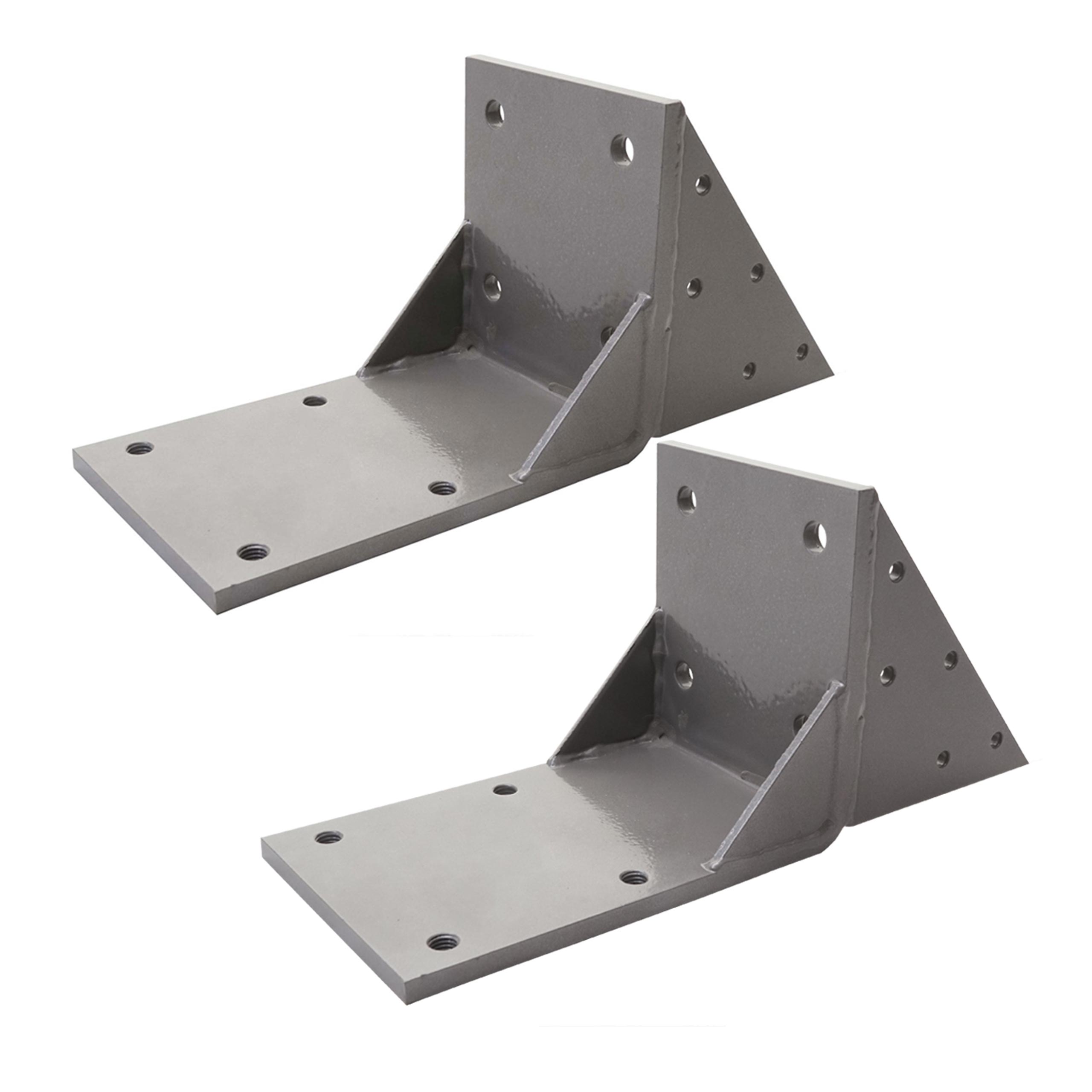 Zestaw 2 adapterów do krokwi dachowych do markiz kasetowych T122 T123, adapter mocowania do krokwi dachowych ~ szary