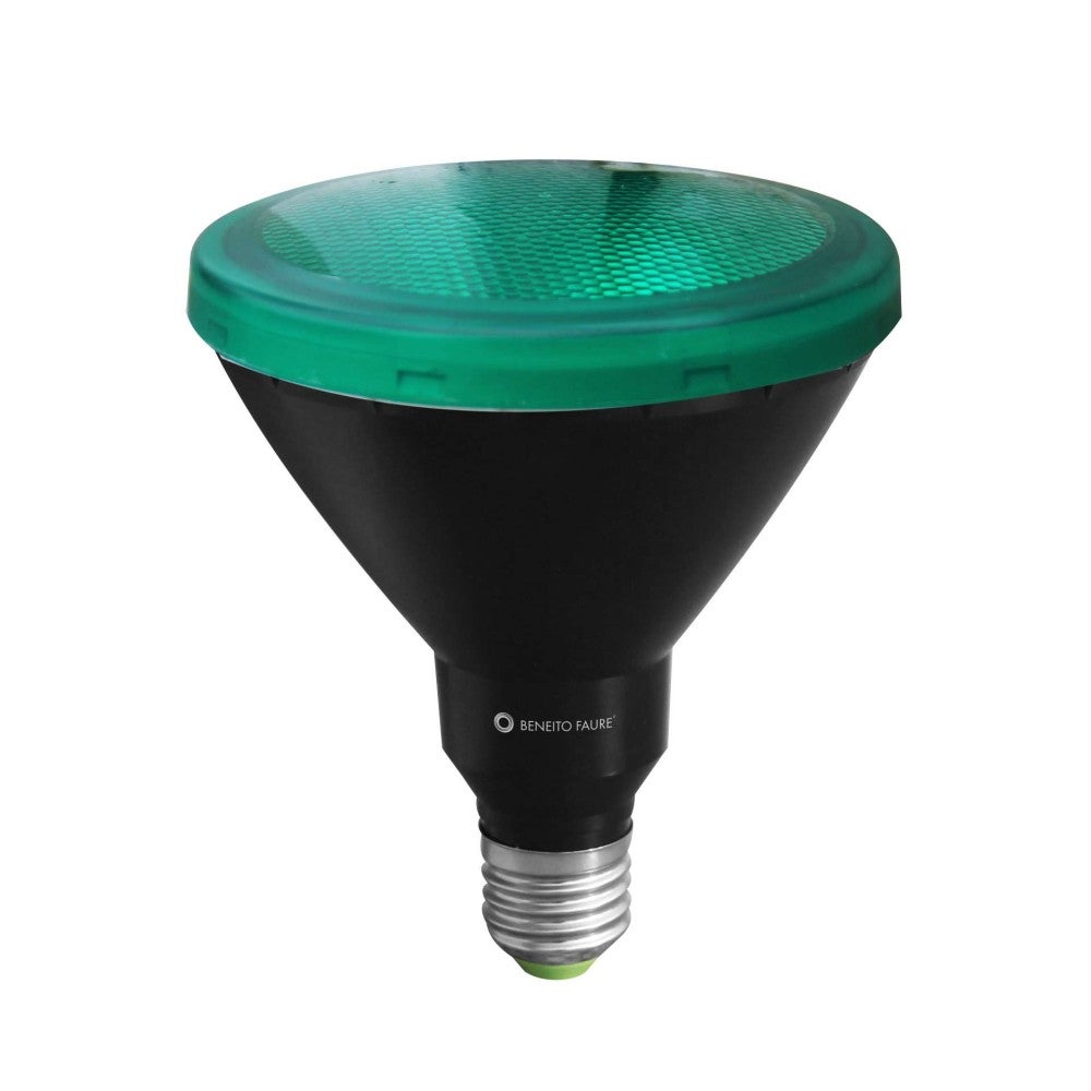 Lampa LED PAR38 15W E27 reflector parabolic verde