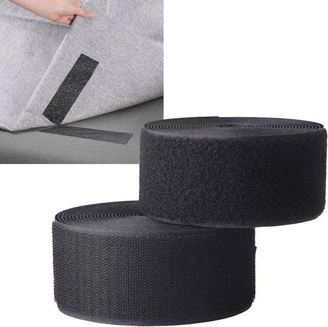 (50mm X 6M) Bande Scratch à Coudre pour les Tissus et les Vêtements, Coudre sur Crochet et Bandes de Boucle Non Adhésive Bande Scratch pour Projets de