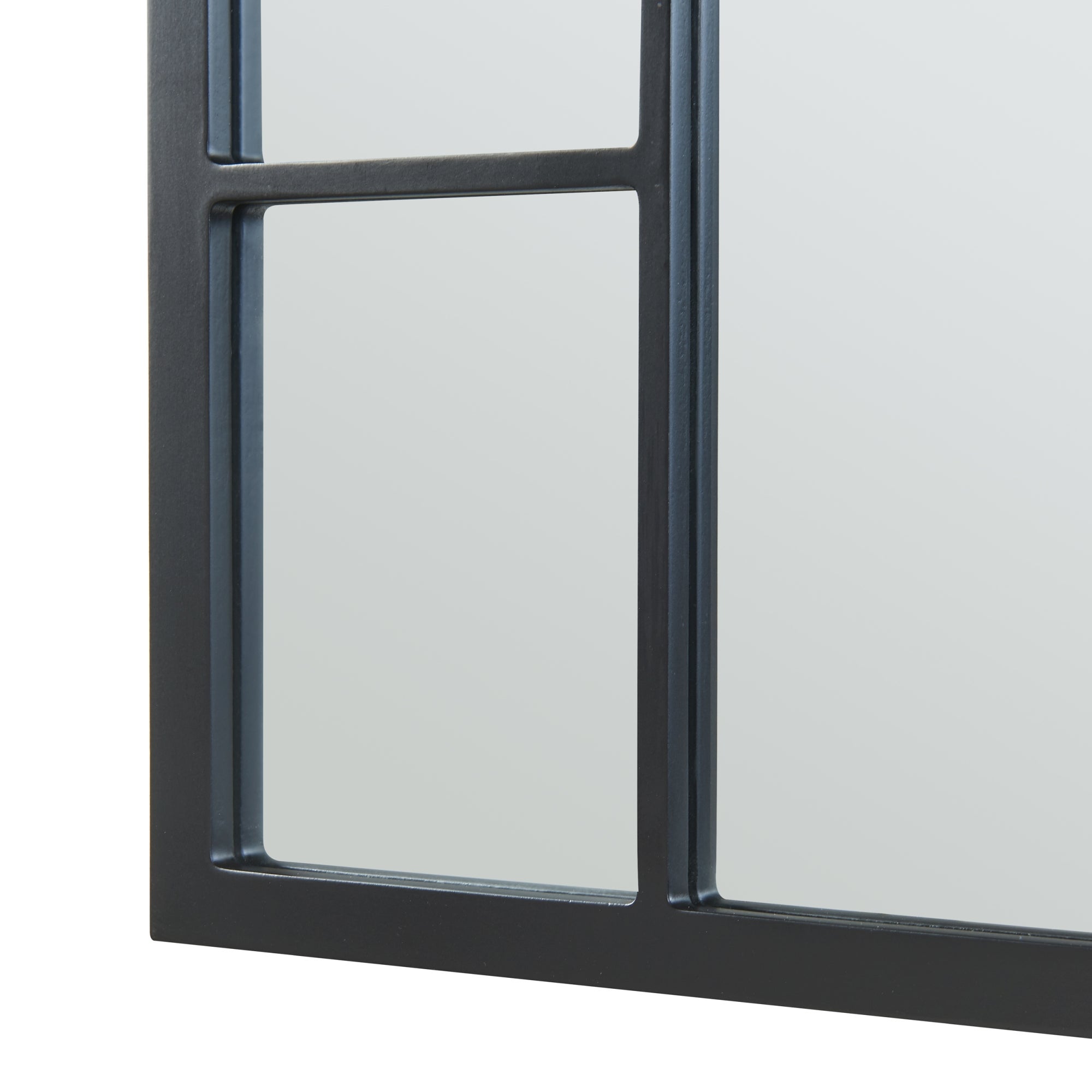 Miroir mural Enonkoski MDF 90 x 60 cm noir [en.casa] - 7