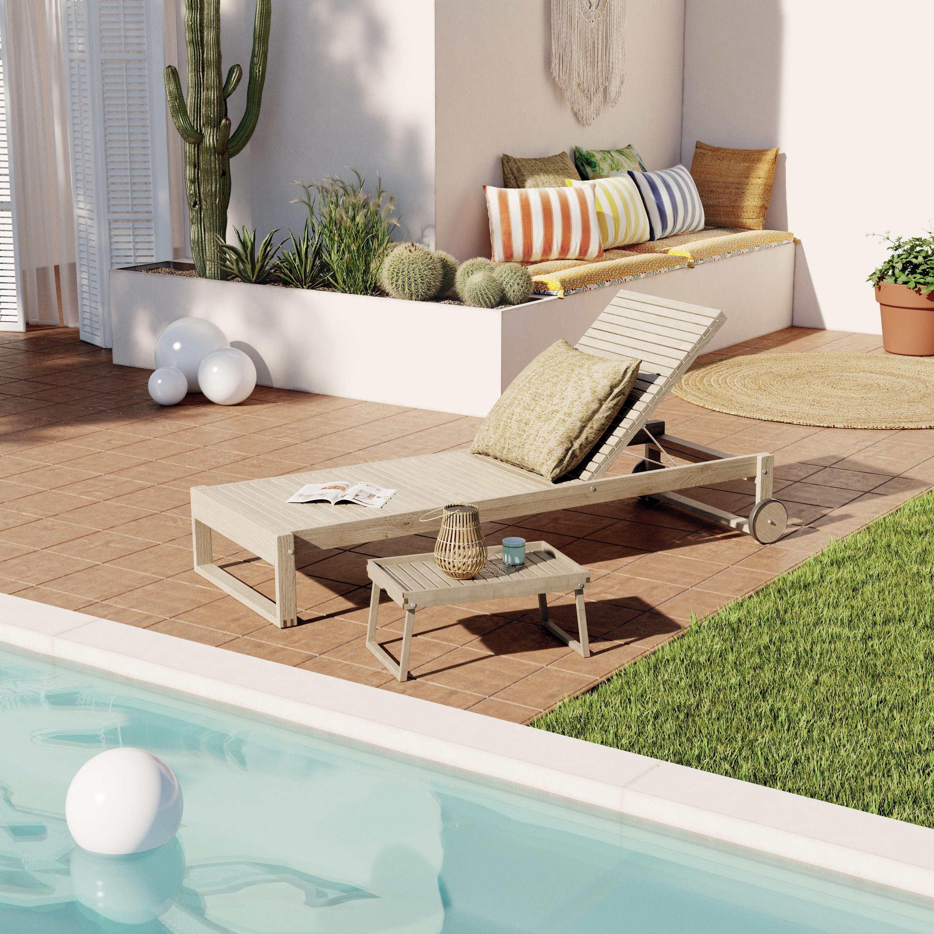Lampada sferica da esterno ZONGO D. 28 cm - 1 x E27 Max 15W - IP44 - INSPIRE - 3