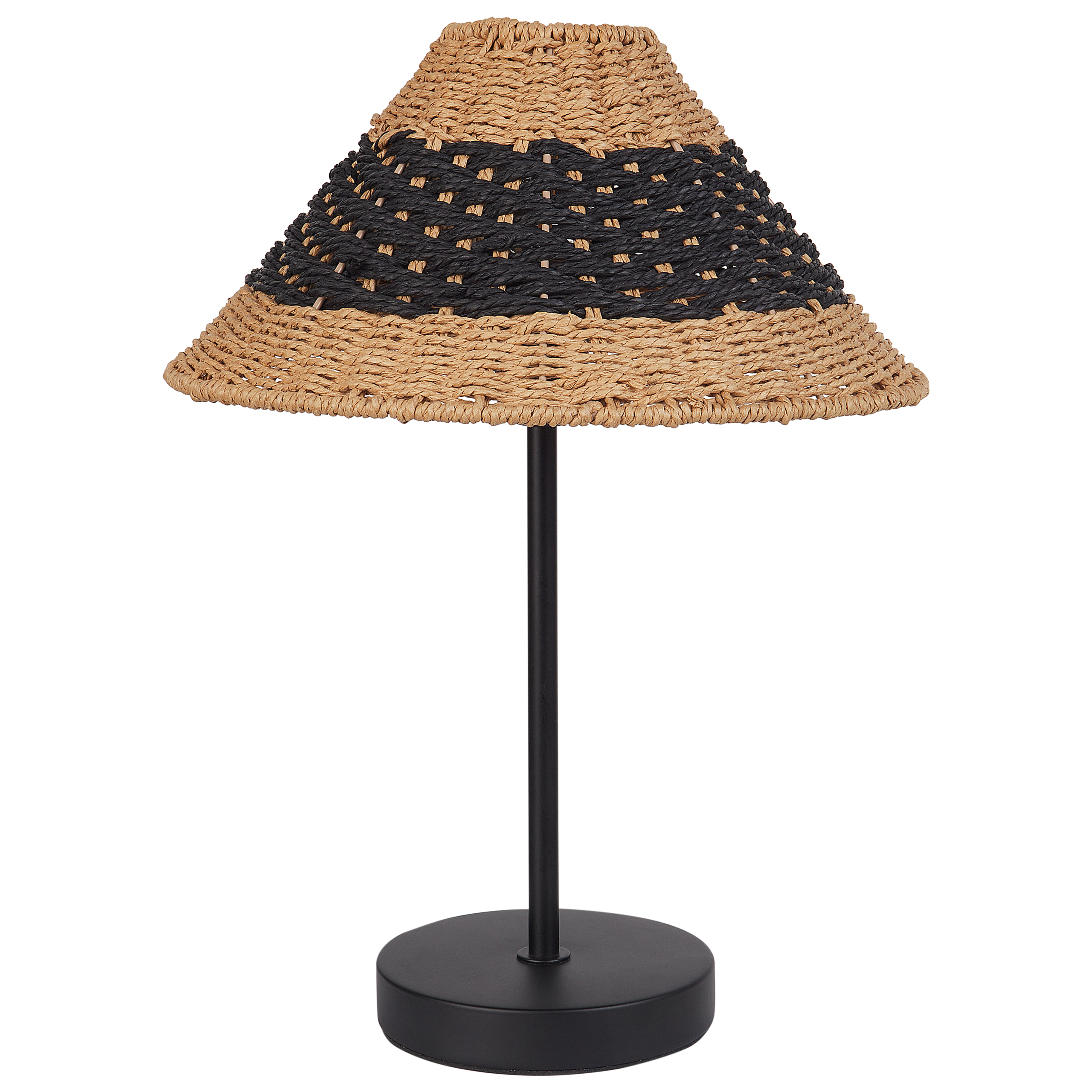 Lampă de masă MOMBA Sfoară din hârtie Negru