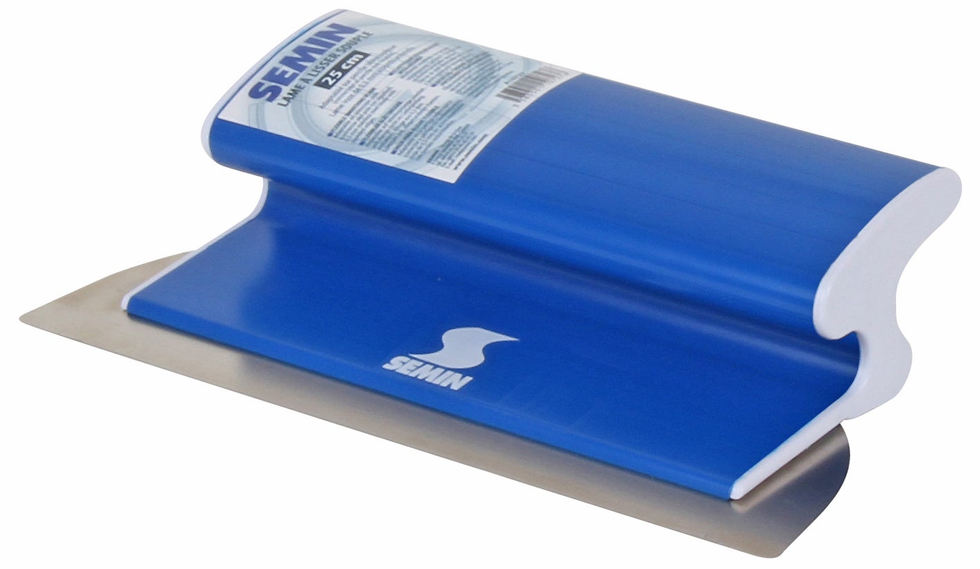 Semin - Enduit de Lissage pour Finition des Murs - Intérieur - Seau de 10 kg(Lot de 2), un Rouleau, 23 cm et une Lame pour Enduire et Lisser, 25 cm - 5