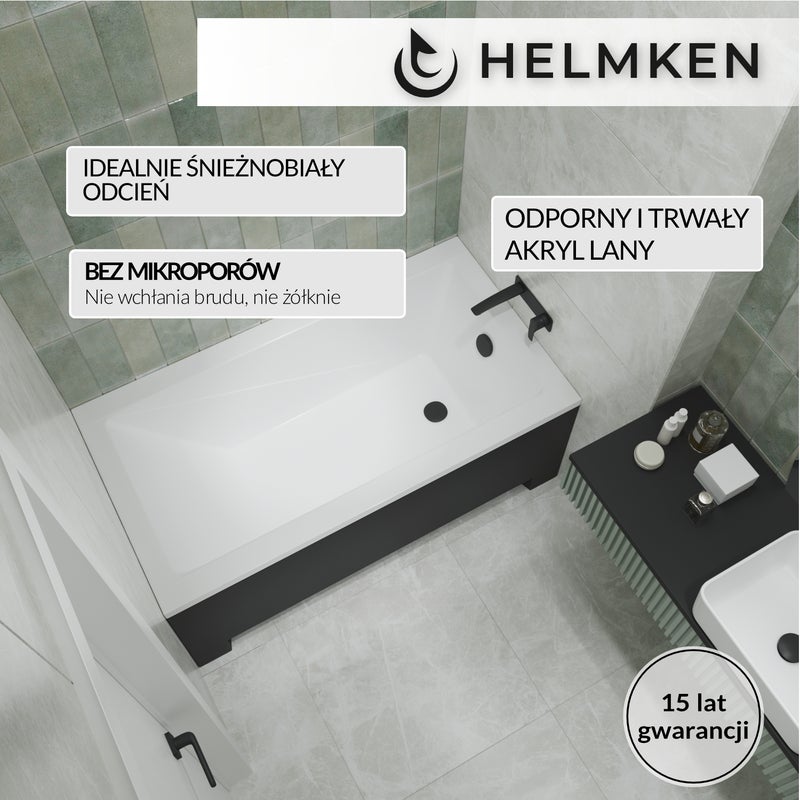 Wanna akrylowa Helmken Rivana 130 x 70 / 23095002