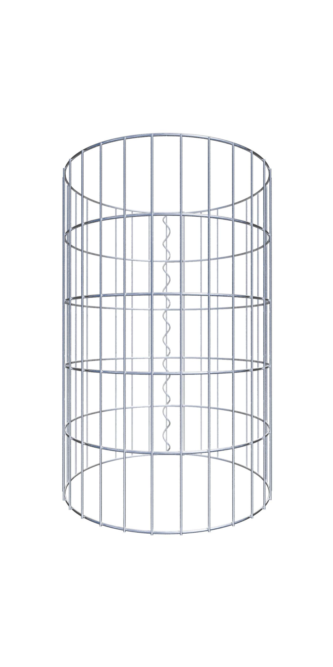 Gabiona Colonne de gabion ronde, diamètre 47 cm, maille 5 x 10 cm
