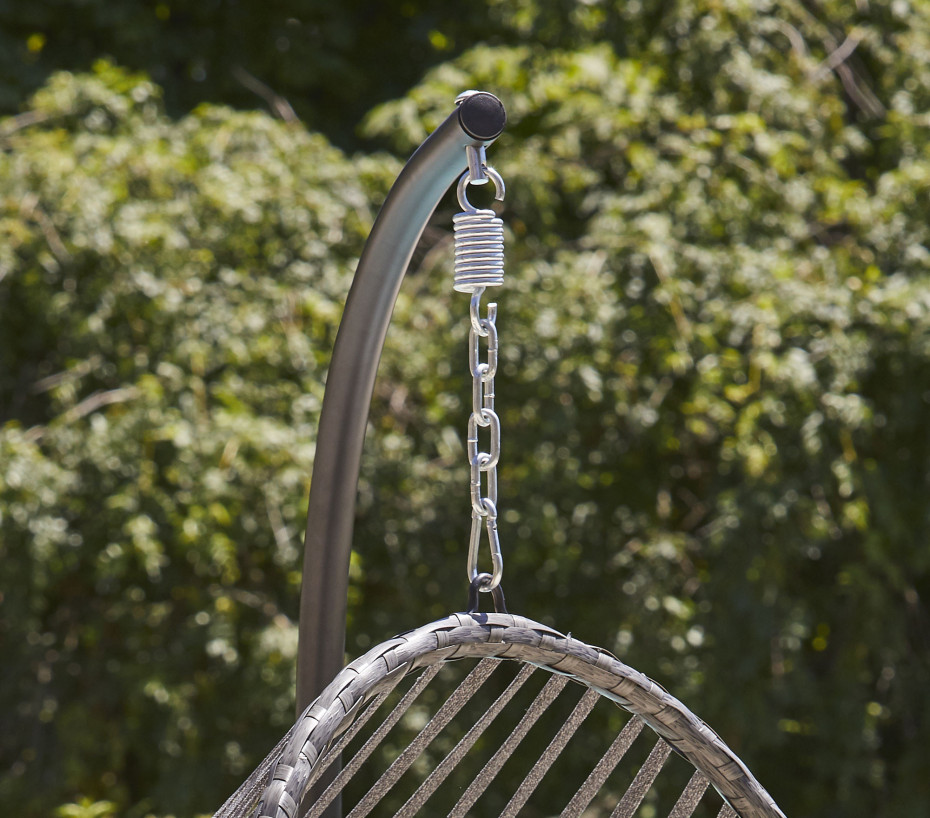 Fauteuil de jardin suspendu - gris anthracite - CANBERRA - 3