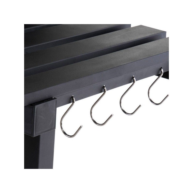 Casa.pro Barbecue Charbon De Bois Sur Chariot - Grille Inox, Couvercle Réglable, Roues - 80x49x47cm Noir