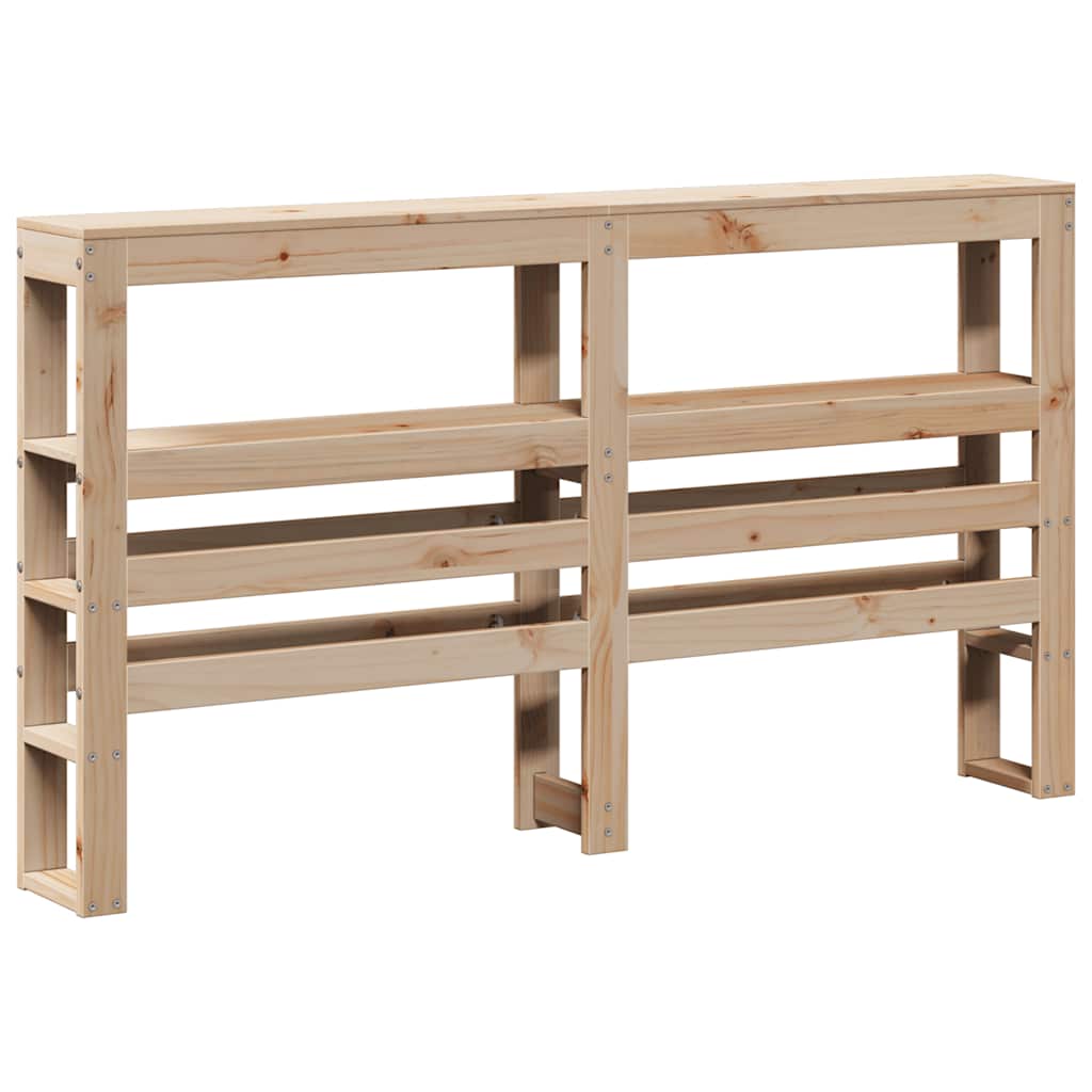 Cadre de lit sans matelas 160 x 200 cm bois massif de pin - 6