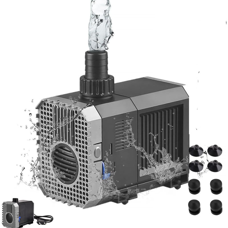 Pompa zanurzeniowa do akwarium o wydajności 6000 litrów na godzinę i mocy 100 W, do filtra fontanny stawowej CHJ-6000