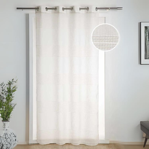 Joyswahl Julie, Tenda Corta Da Cucina In Voile, Con Nastro In Raso, Con