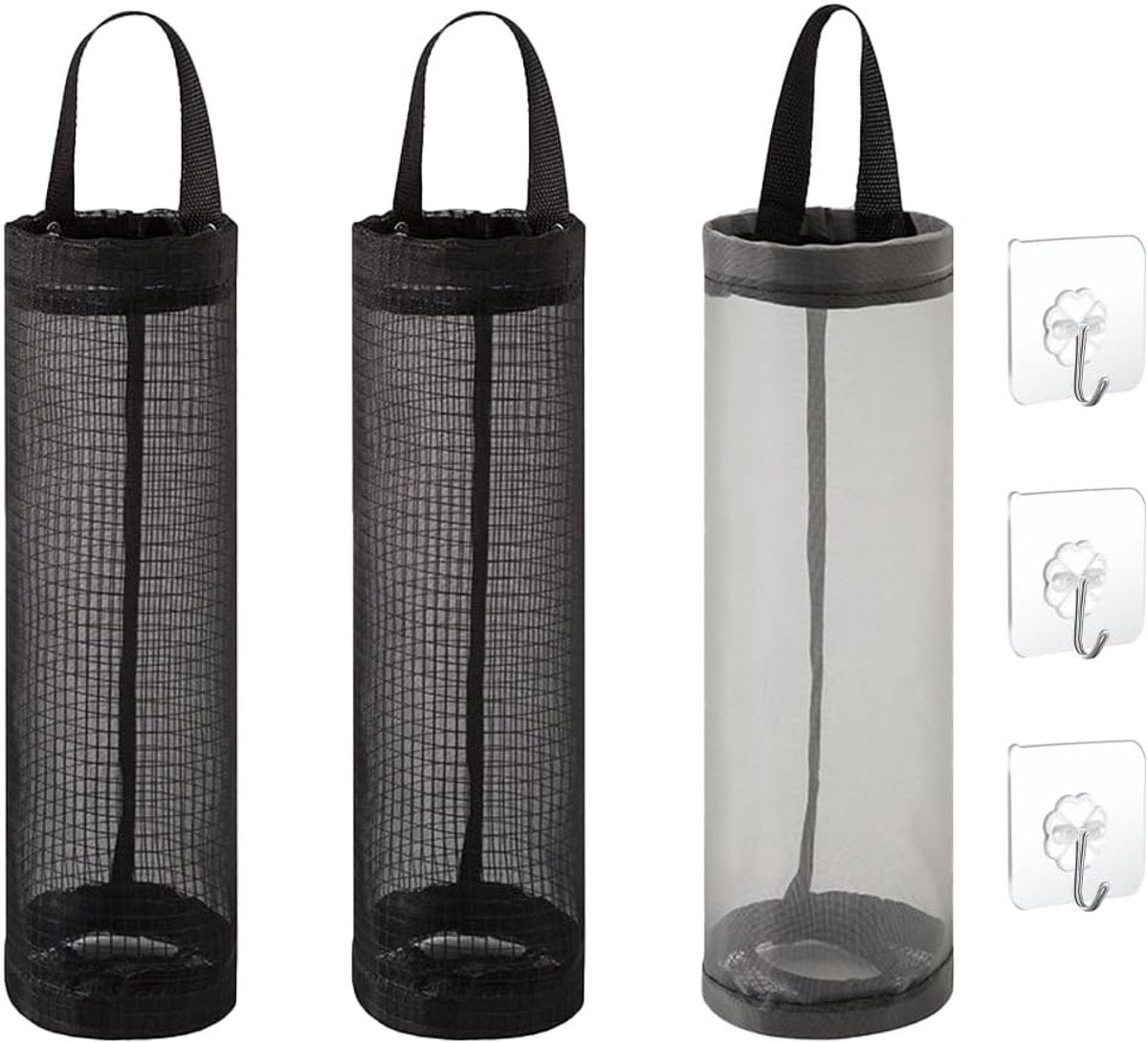 3 saci de depozitare, 45*8cm, pentru bucătărie, baie, dormitor, pentru pungi de plastic, căști de duș și huse pentru încălțăminte