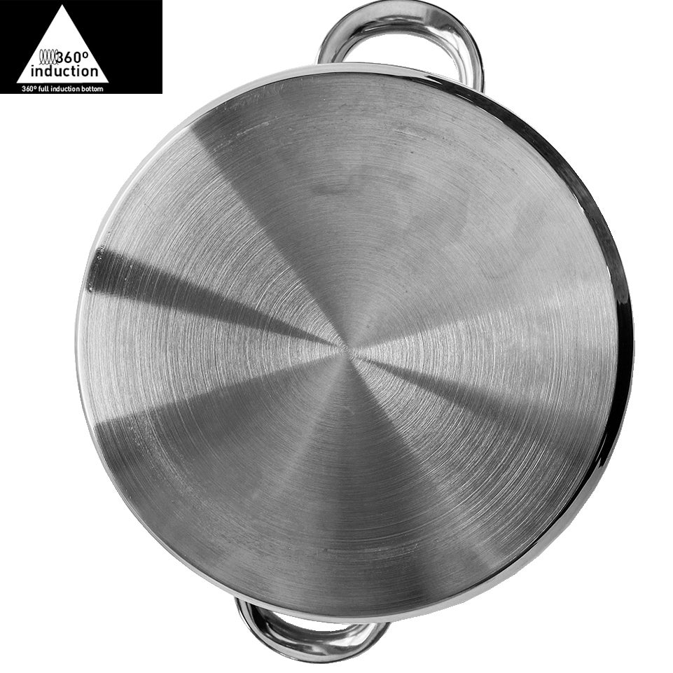 Batería de cocina 7 piezas SAN IGNACIO Faro fabricada en acero inoxidable apta para todo tipo de fuegos - 5