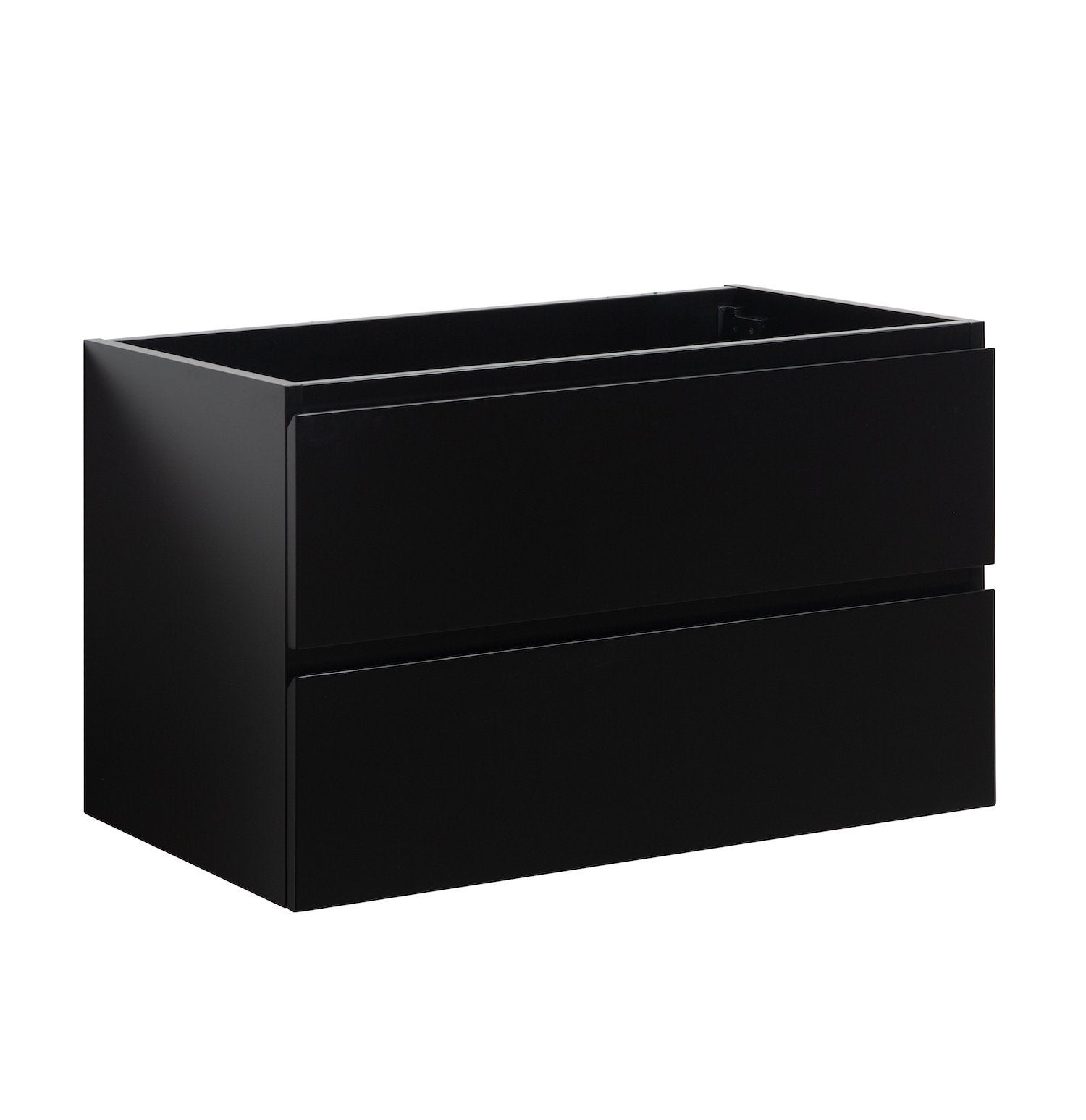 Badplaats mueble bajo para lavabo angela 80 x 48 cm - negro - mueble de lavabo suspendido con cajones