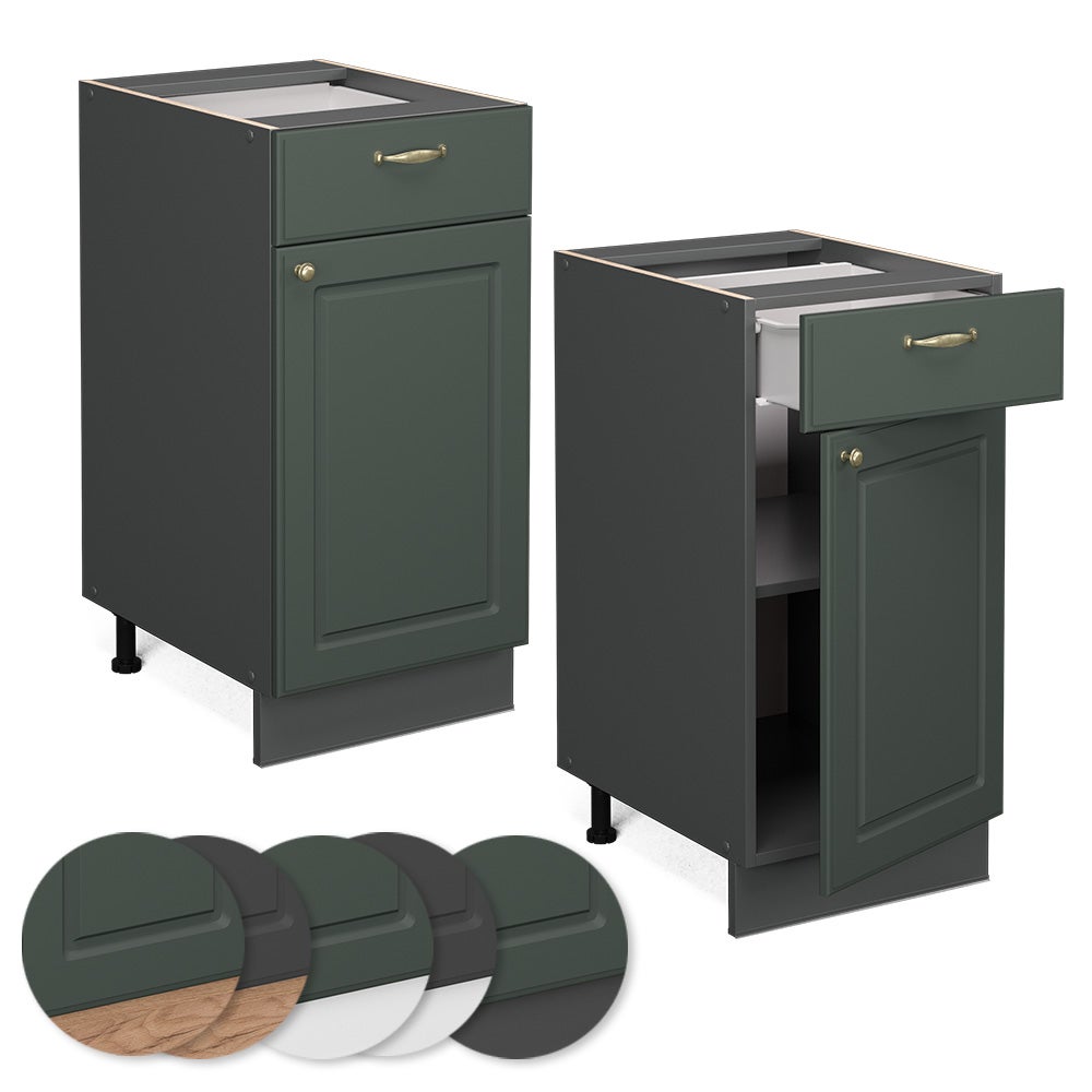 Vicco Meuble cuisine Fame-Line, Vert Or Campagne, 40cm sans PT - 5