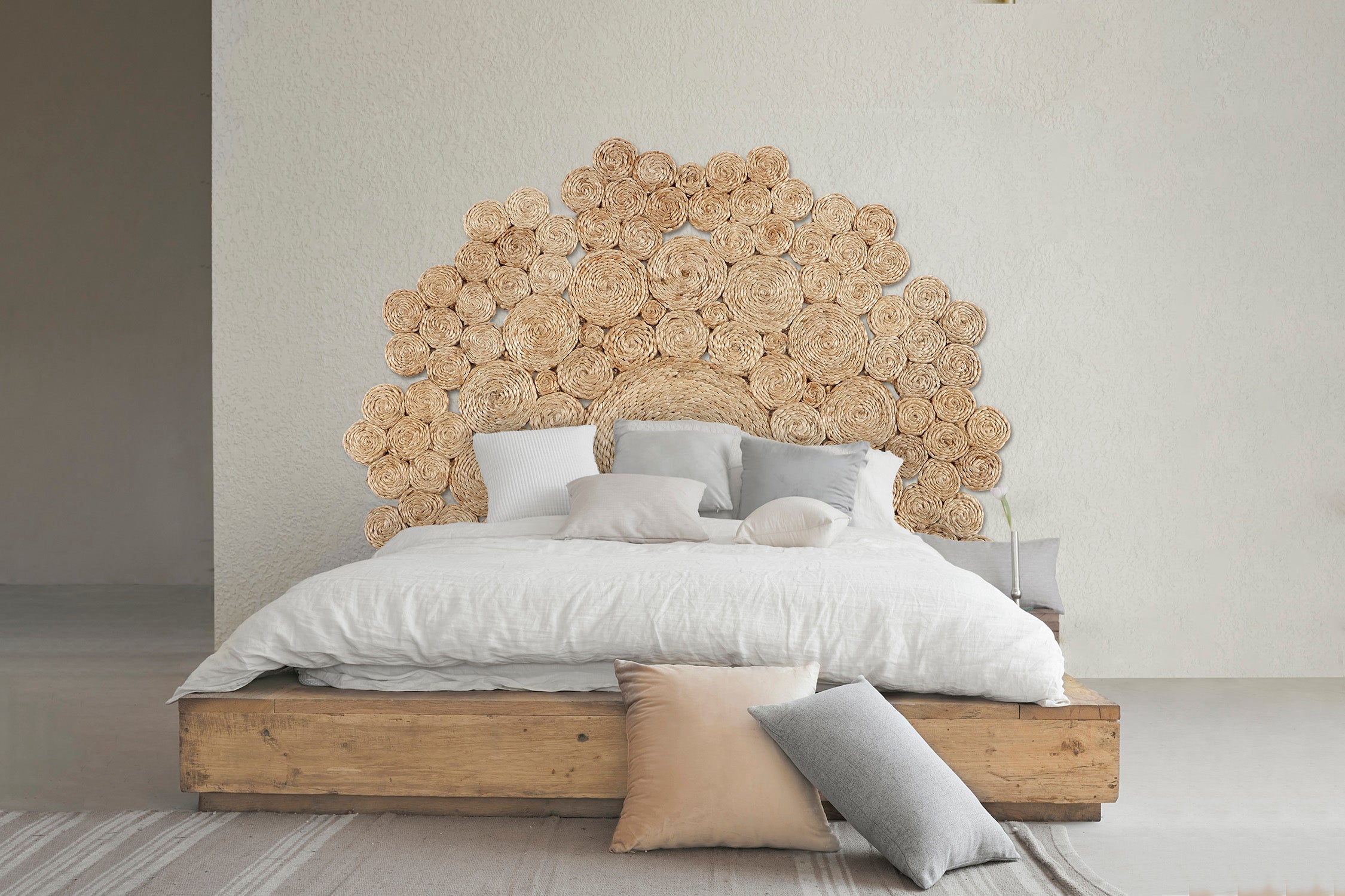 Tapis Rond en Jute Naturelle 2 Ø150 cm – Fait main avec des fibres naturelles - 3