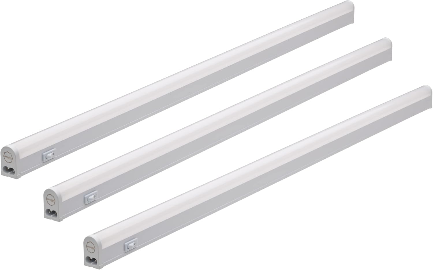Oktaplex Riga Lot de 3 luminaires LED sous meuble cuisine 84cm, blanc