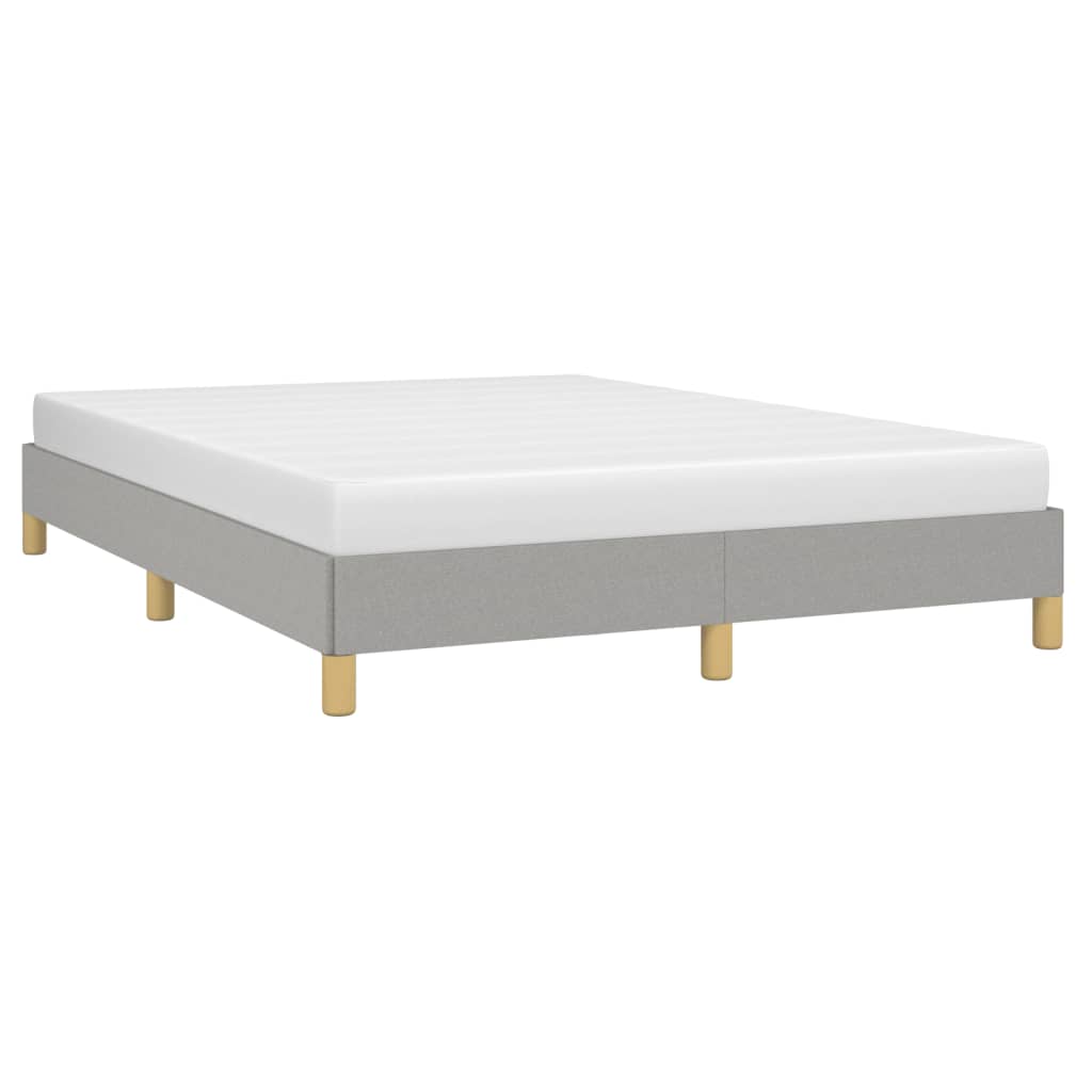 Cadre de lit sans matelas gris clair 160 x 200 cm en tissu - 3