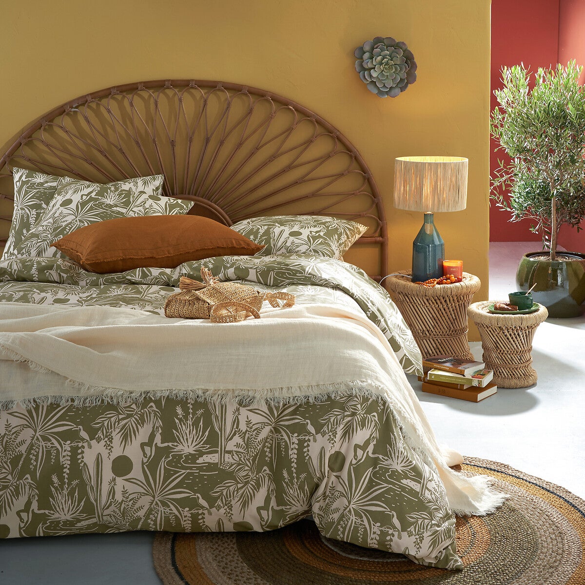 Tête de lit rotin, TIO - Rotin naturel - 160 cm - 2