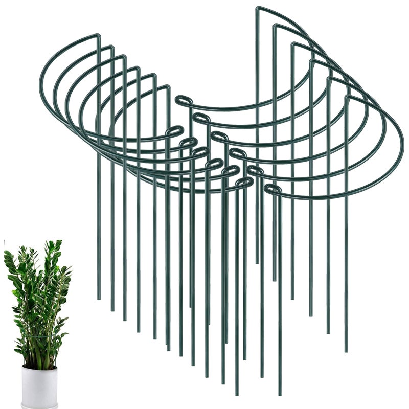 Kit De 6 Tuteurs Demi-cercle Pour Plantes : Soutien Malin Pour Vos Fleurs Et Grimpantes !