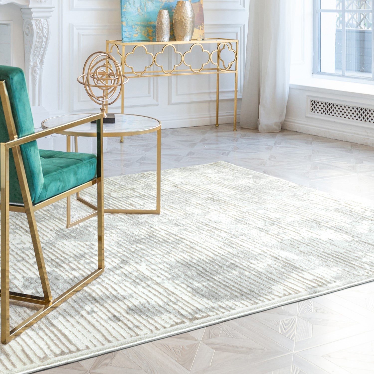 Dywan nowoczesny Milo 60x100 cm przecierka beżowy - 2