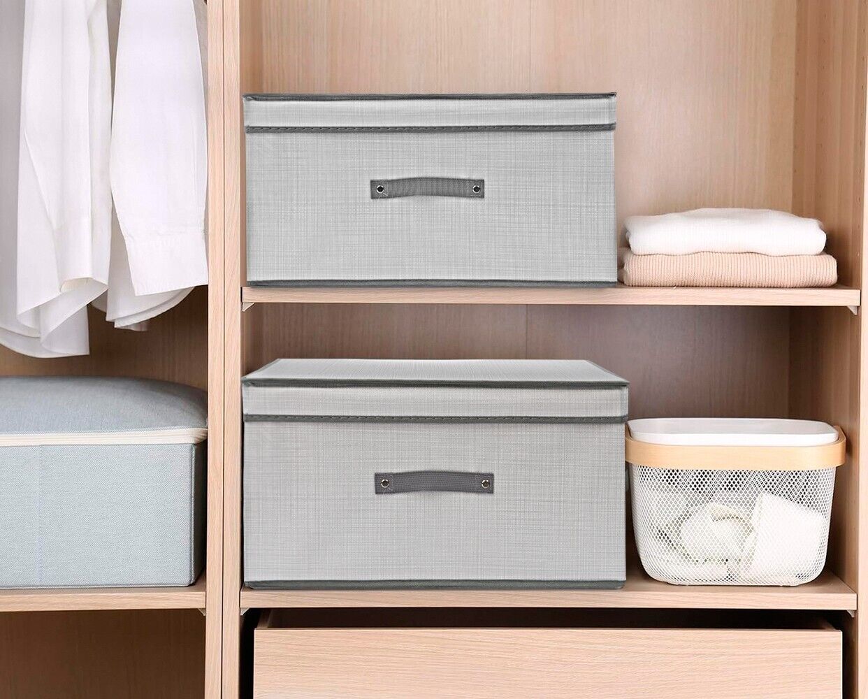 Paquete De 6 Cubos De Almacenamiento Plegables, 33 X 33 X 38 Color