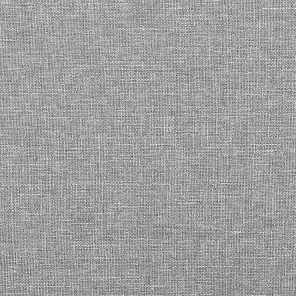 Cadre de lit sans matelas gris clair 160 x 200 cm en tissu - 8