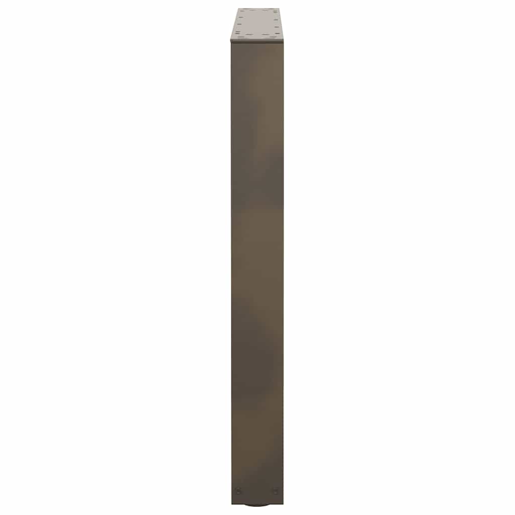 Maison Exclusive - Pieds de table à manger en forme de V, 3 pièces, acier l, 90 x (72-73,3) cm - 6
