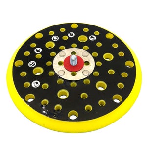 Plateau Ponceuse Orbitale 150 Mm - Velcro Pour Disques Jusqu'à 52 Trous, Max 12000 Tr/min