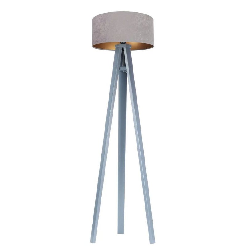 Lampa stojąca HOME 40 szara/złota/szara