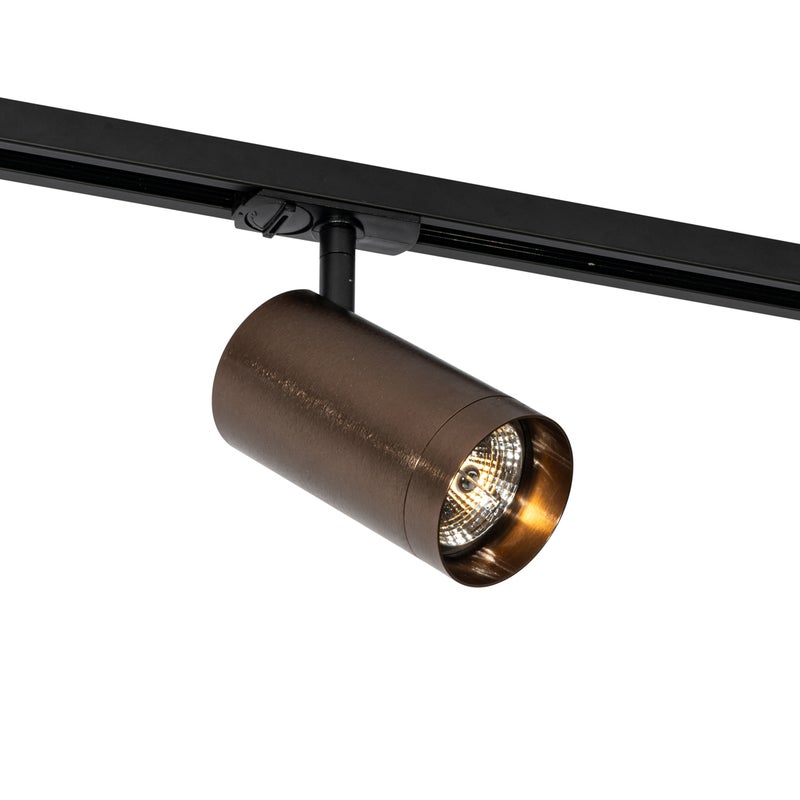 Nowoczesny reflektor ciemny brąz do systemu szynowego 1-fazowego 70mm - Iconic Jeana Luxe
