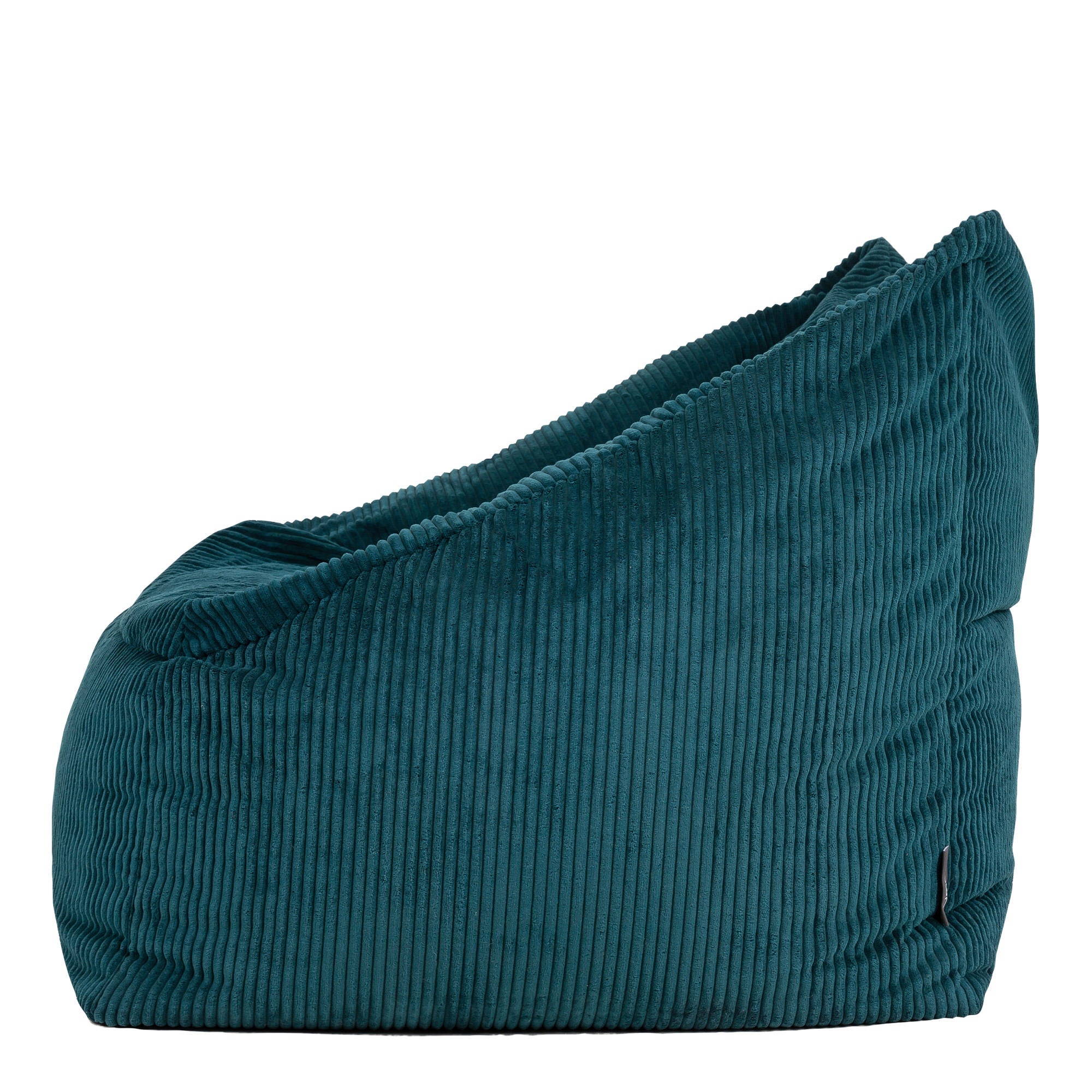Pouf fauteuil Icon velours côtelé bleu canard, salon, chambre, 97x84cm Oeko-Tex® - 5