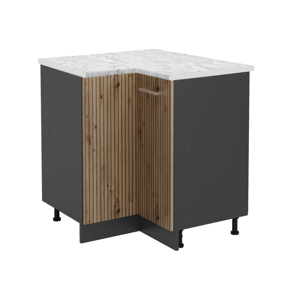 Vicco Szafka narożna R-Line, Dąb rzemieślniczy, 75.6 cm , BP Marmur