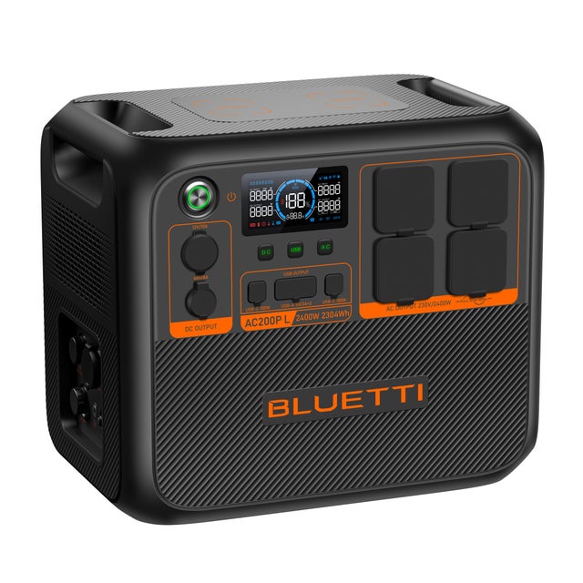 BLUETTI AC200PL Station électrique professionnelle - Batterie 2304Wh, Générateur solaire 4x2400W, Amélioré AC200L