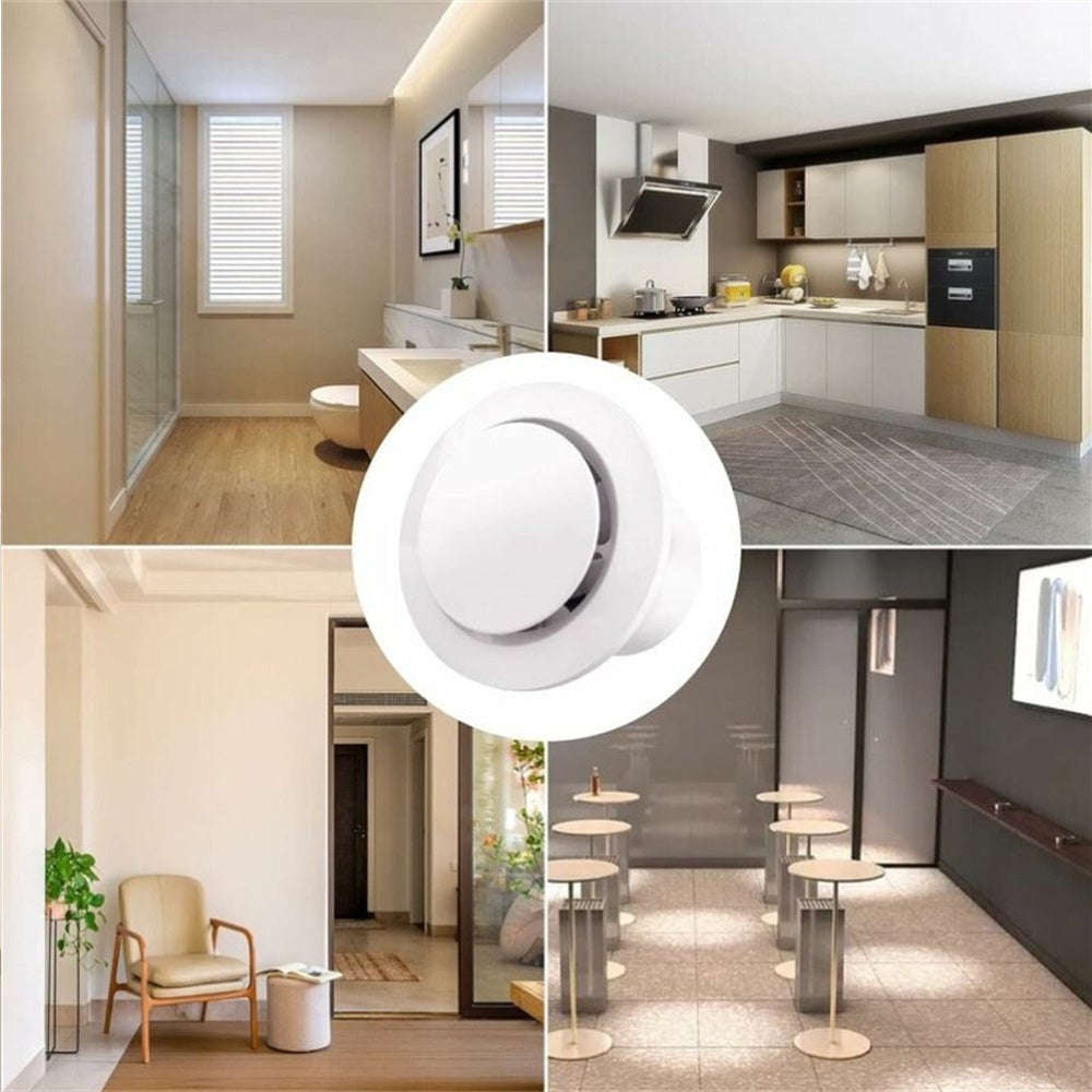 100mm Extracteur d'air 130m³/h 10W, avec Clapet Anti-Retour Ventilateur d'extraction à fort débit d'air, Économe en énergie (4 inch) - 5