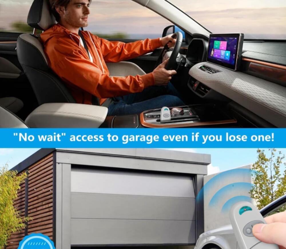 3pcs Telecommande Portail, 433,92 MHz Telecommande Porte de Garage pour C@ME, Télécommande Porte Garage Compatible avec 433,92MHz NA,EE,EV, 2 Canaux - 2