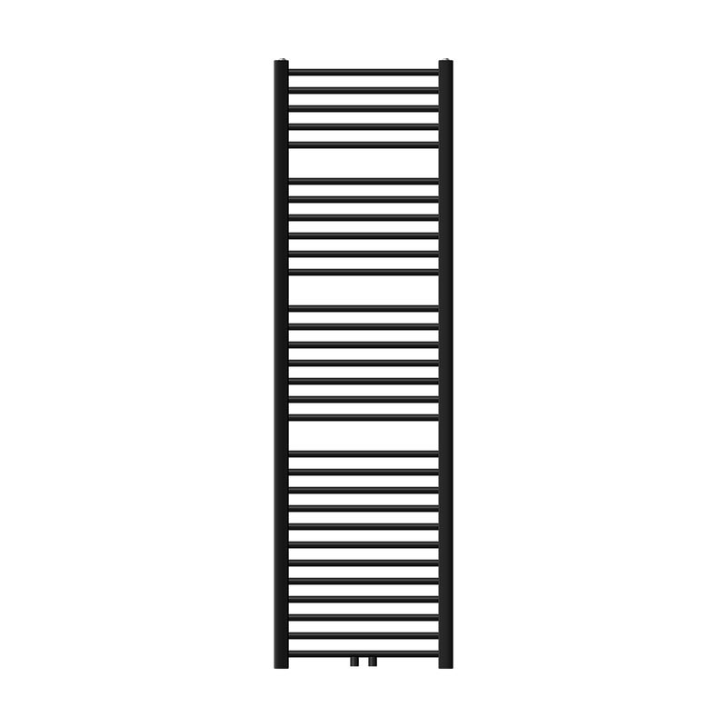 LuxeBath grzejnik lazienkowy Sahara 500x1800 mm czarny matowy prosty z podlaczeniem srodkowym, grzejnik dekoracyjny podgrzewacz reczników suszarka do