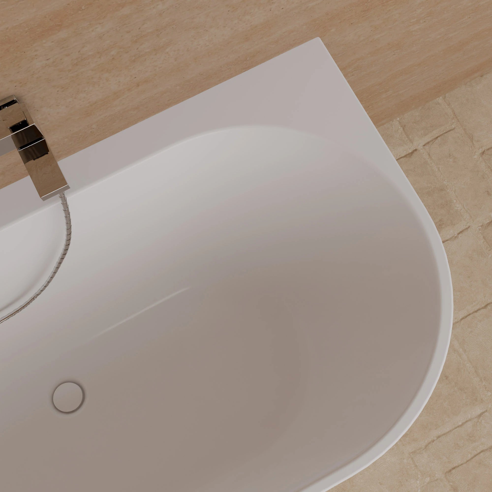 Baignoire Ilot Cosmic 160 gauche blanche 160 x76 x58 cm, by SPALINA - 7