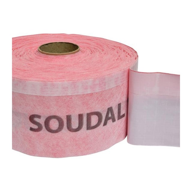 SWS inside extra - Membrane étanche à l'air et à la vapeur - Soudal - Rouleau de 70 mm x 30 m Rose